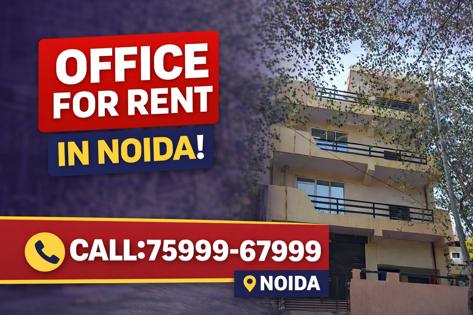 Best Office for Rent in Noida 🏢 | Prime Location | Call 75999-67999 | Near Metro