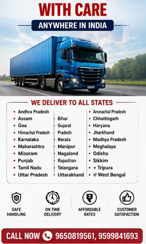 Reliable transport service from Noida to all over India. Safe & on-time delivery. Call now: 9650819561, 9599841693